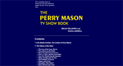Desktop Screenshot of perrymasontvshowbook.com